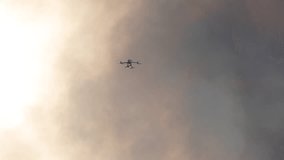 Drone films smoke and fire from above - Powered by Shutterstock - Get 15% off with code: PIKWIZARD15