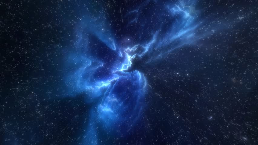 Cosmic journey through a vibrant star-filled space environment