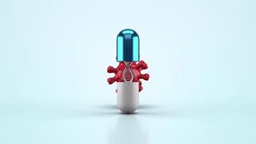 Seamless Loop Capsule Pill, Virus, And DNA Animation - Powered by Shutterstock - Get 15% off with code: PIKWIZARD15