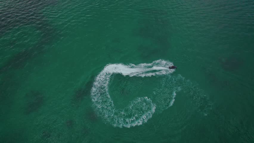 Jetskiing on the coast of the Indian Ocean in Nungwi, Zanzibar