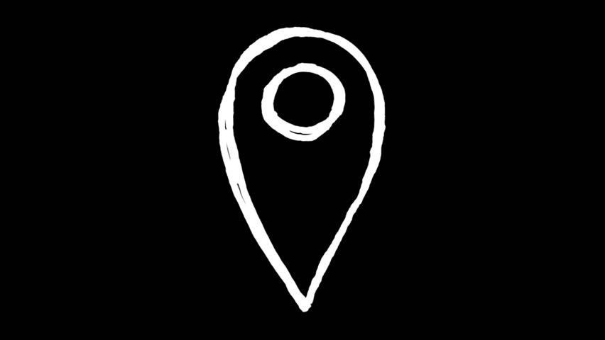 doodle Animated location pin icon. Great for map visuals, delivery tracking, mobile apps, travel promos, GPS concepts, and UX UI presentations. Simple, modern, and loopable animation.