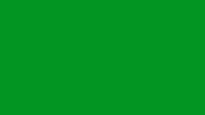 Glowing stars sparkle on green screen background. Sparkling star 2d Alpha channel green screen. Vector, doodles style stars blinking effects. Stars shining in the night sky. 4k background