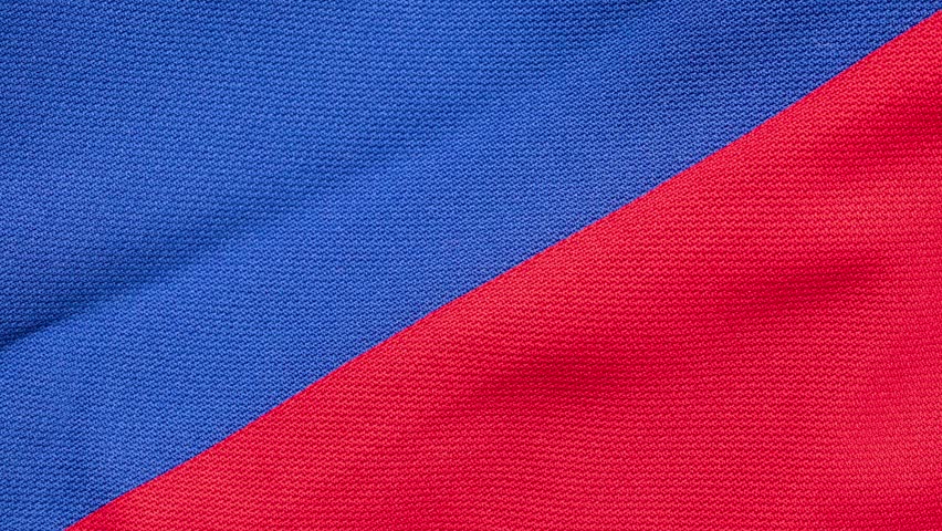 Blue and red sports clothing fabric football shirt jersey texture stop motion