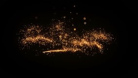 Golden Glitter Particle Trail Animation on Dark Background

 - Powered by Shutterstock - Get 15% off with code: PIKWIZARD15