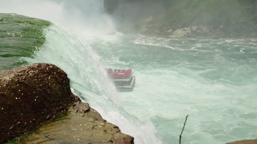 horse shoe falls New York , Niagara falls - slow motion 120fps 4k 