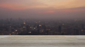 Wi-fi icon on desktop modern computer monitor screen on wooden table over blur of cityscape on warm light sundown, Technology communication concept - Powered by Shutterstock - Get 15% off with code: PIKWIZARD15