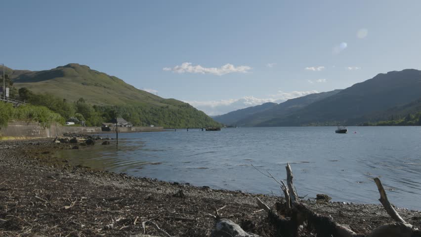 Fishing boat anchored in loch long