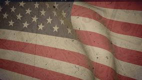 American Dollars close up. USD currency with American flag background. USA economy footage.	 - Powered by Shutterstock - Get 15% off with code: PIKWIZARD15