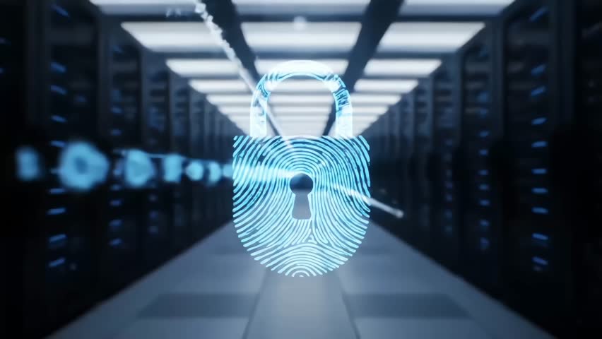 Holographic lock opens in futuristic data center