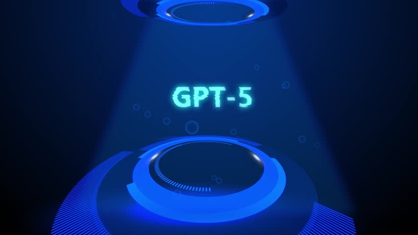 Introduce your content with this eye-catching GPT-5 title animation featuring a modern digital background. Ideal for discussions on advanced AI technologies and their applications