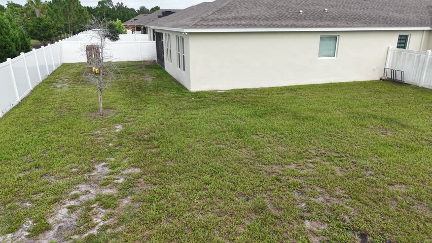 Modern Single-Family Home Aerial  Exterior View in Kissimmee Florida