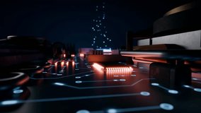 Close-up 3D rendering of an AI processor chip on a motherboard, symbolizing artificial intelligence, NPU computing, and future technology. - Powered by Shutterstock - Get 15% off with code: PIKWIZARD15