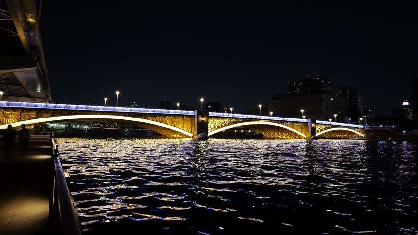 Kuramaebashi Night View, Japan Tokyo June 2025