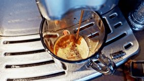 Aroma Coffee From Automatic Coffee Machine. Caffeine Drink In Cafe. Breakfast Hot Espresso. Barista Arabica Coffee In Cafeteria. Automatic Coffee Machine Pouring Espresso. Beverage Drink For Breakfast - Powered by Shutterstock - Get 15% off with code: PIKWIZARD15