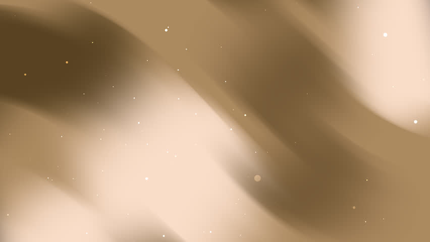Shimmering beige-brown waves with gold sparkles, ideal for elegant backgrounds, textures, and motion design.