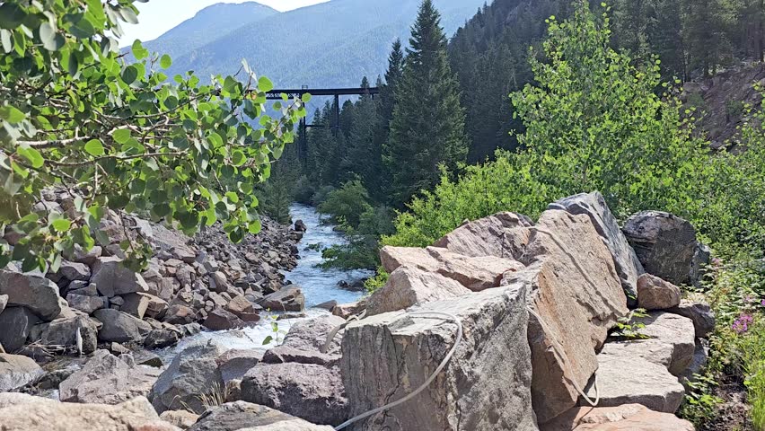 Handheld nature video taken in Colorado near Breckenridge.