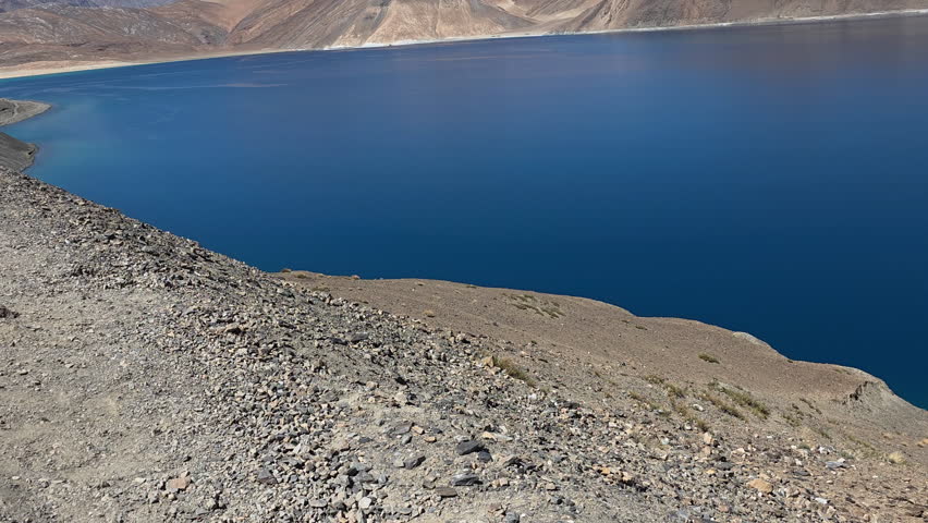 Panging Tso, lake and surrounding landscape in Ladakh, India