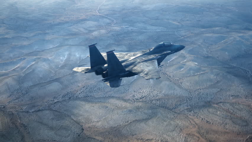 F-15 Eagle: High-Speed Supersonic Jet Fighter Above The Clouds | 4K Footage