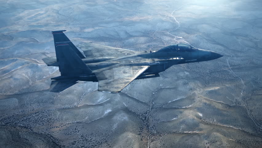 F-15 Eagle: High-Speed Supersonic Jet Fighter Above The Clouds | 4K Footage