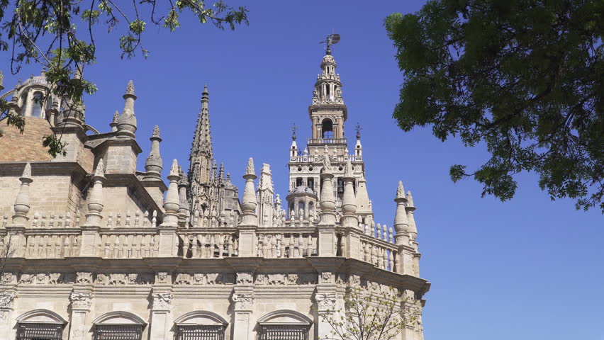The Cathedral of Seville, located in historic center of Seville, Andalusia region, south Spain