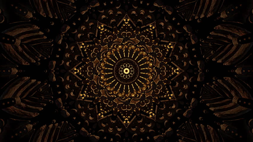 4K seamless 3D mandala animation, mixing fractals, ethnic motifs, and kaleidoscopic trance. Ideal for visualizers, festivals, and consciousness media.