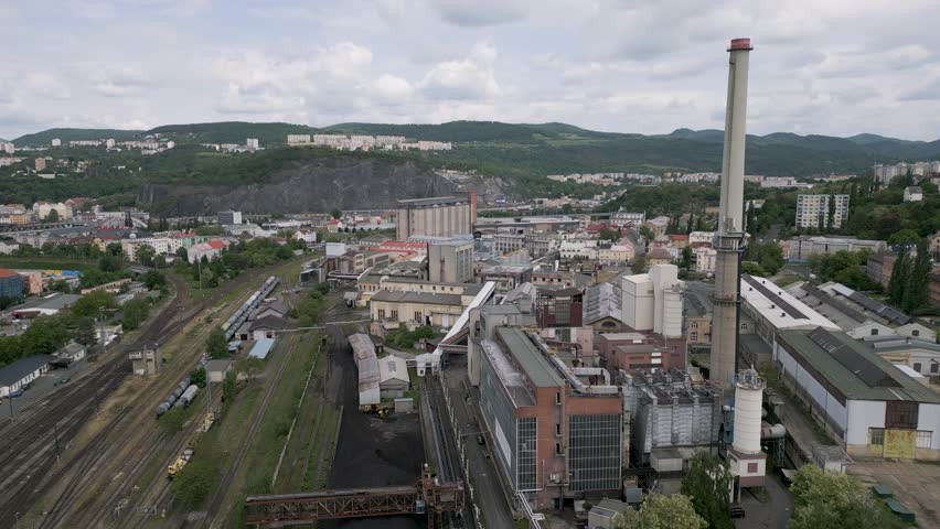 Spolechemie and Setuza chemical factory in Usti nad Labem, Czechia