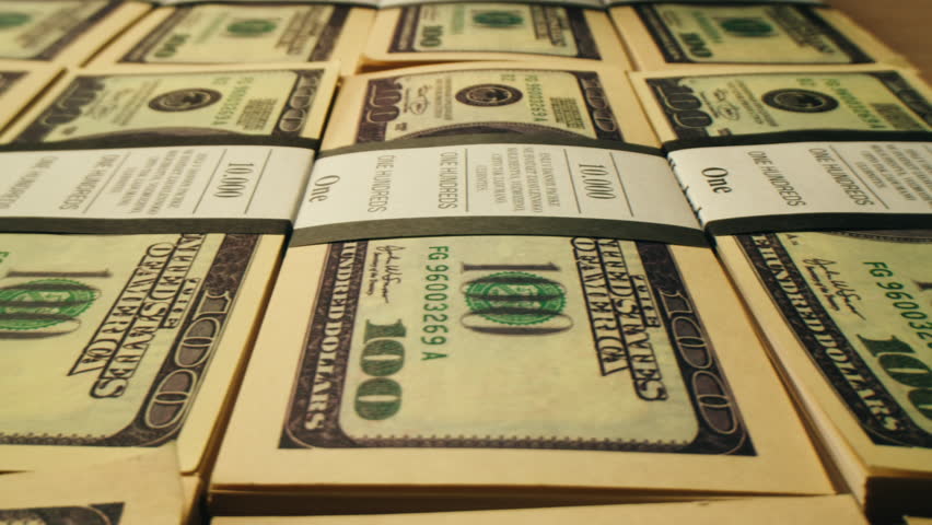 Banknotes and bag counter, Specialised police officer Counting dollar euro banknotes in crime lab with machine, cashed out criminal money, bitcoin changing, buying home flat in bank. 