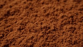  Cocoa powder texture on wooden background, Spoon with aromatic coffee cacao chocolate macro close up - Powered by Shutterstock - Get 15% off with code: PIKWIZARD15