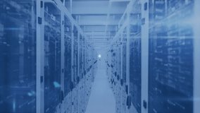 Cart icon appearing between server racks initiating network growth with lines linking padlocks. Technology, cybersecurity, connectivity, digital, security, data, infrastructure - Powered by Shutterstock - Get 15% off with code: PIKWIZARD15