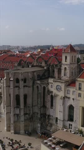 Lisbon Skyline At Lisbon In District Of Lisbon Portugal.