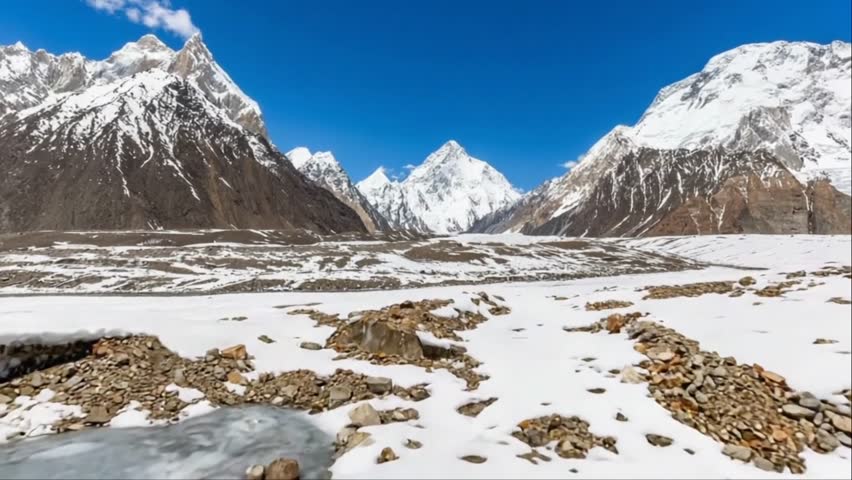 K2 mountain peak, second highest mountain in the world, K2 trek, Pakistan, Asia