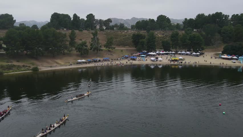 water kayaking racing. Lake in CA. 