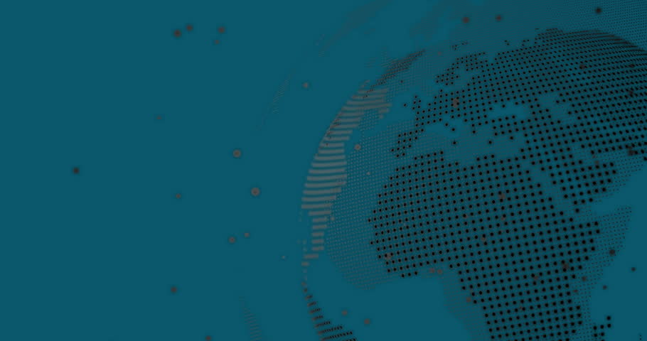 Grid appearing, trend line rising, panels sliding, building charts: area, bar, global map views. Analytics, data visualization, infographics, digital interface, technological, trend analysis, network