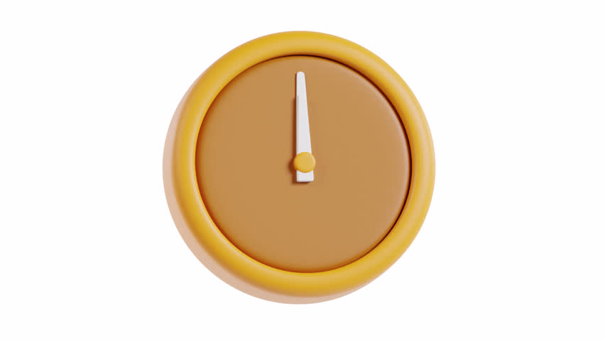 3D Time Clock Animation | Alpha Loop