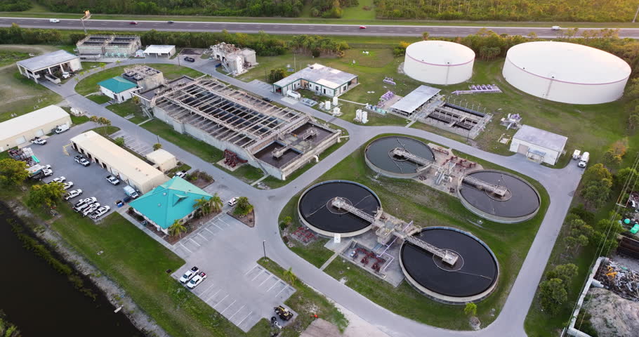 Water treatment facility for processing and purification of water from natural sources, removing contaminants to produce clean, safe water for public consumption and environmental use.