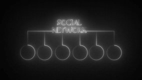 Animation of network of connections over digital data processing, Technology, Internet and network concept communication network .Social networking and networking animation . - Powered by Shutterstock - Get 15% off with code: PIKWIZARD15
