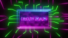 Glowing neon Electronic circuit board on black background .Technology connected blue and green lines with electronics elements on tech background.   - Powered by Shutterstock - Get 15% off with code: PIKWIZARD15