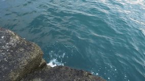 4K Umezawa Coast Embankment: Old Seawall and Ocean View (Natural Sound, Handheld) - Powered by Shutterstock - Get 15% off with code: PIKWIZARD15