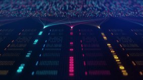 Big Data Analytics Neural Network Data Flow Visualization, AI Machine Learning, Quantum Computing, Binary Code Digital Grid, Futuristic Artificial Intelligence Technology Abstract Background - Powered by Shutterstock - Get 15% off with code: PIKWIZARD15