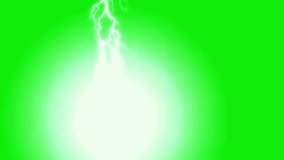 Green screen background with realistic lightning strikes – perfect for storm effects, VFX, or chroma key video projects. - Powered by Shutterstock - Get 15% off with code: PIKWIZARD15
