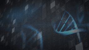 Human forearm sliding in causing sphere morphing into 3D brain spinning with DNA helix for analysis. Futuristic, technology, innovation, hologram, neural, biogenetics, digital - Powered by Shutterstock - Get 15% off with code: PIKWIZARD15