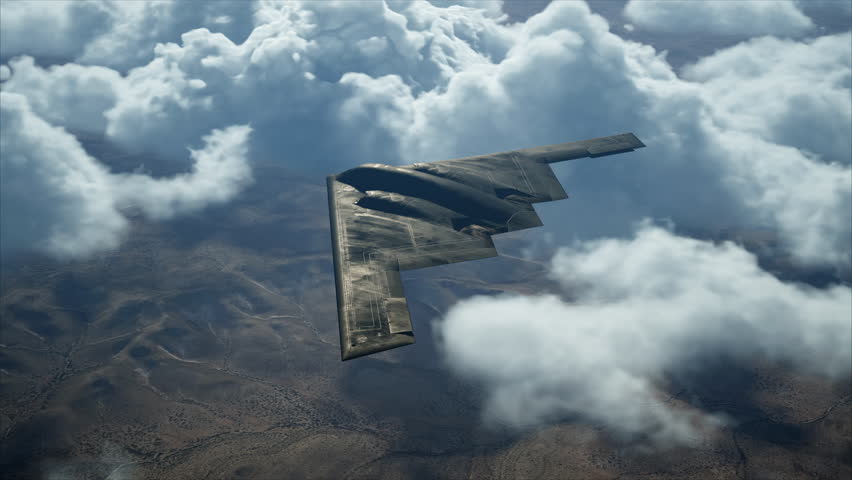 B-2 Spirit Stealth Bomber – Flight Above the Clouds | 4K Footage