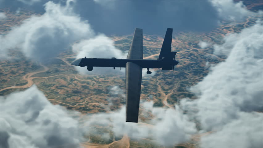 MILITARY DRONE ORION ATTACK - Autonomous Military Drone driven by Artificial Intelligence AGI | 4K Cinematic Footage