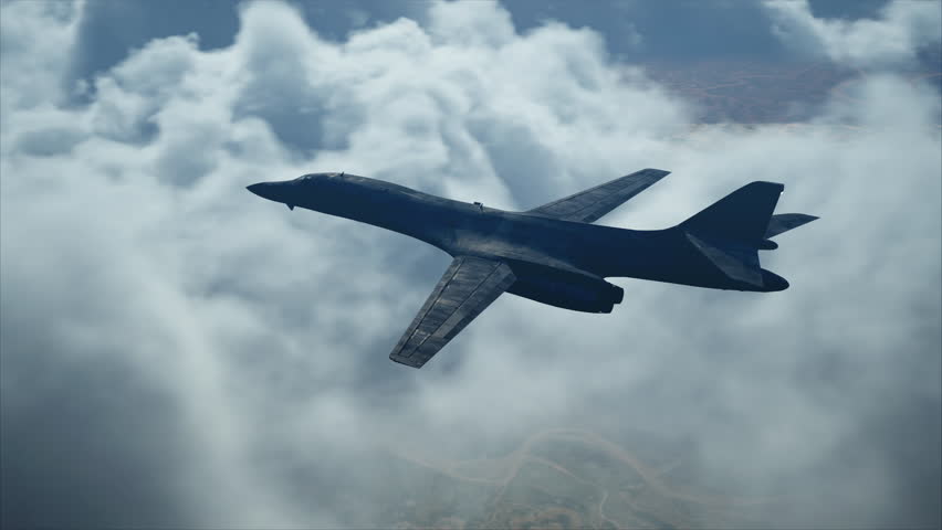 B-1 Lancer - Supersonic Bomber Above the Clouds | 4K Footage 