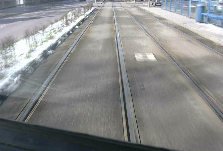 View from the streetcar (tram). 