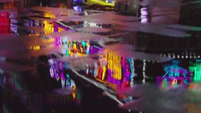Chongqing cyberpunk city neon street scene in the rain at night reflected in water - Powered by Shutterstock - Get 15% off with code: PIKWIZARD15