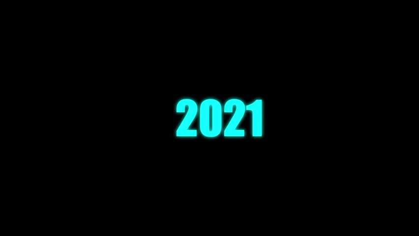 COUNTER steampunk vintage light counts years 2021-2026. Nixie tube clock with alpha channel. New year 2026 scroll animation. on a black background.	