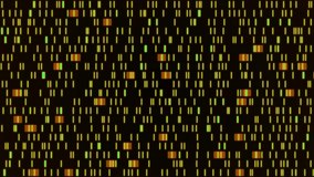 Big genomic data visualization. Animation. Abstract DNA information processing by virtual ai, artificial intelligence. Motion Animation. Video available in 4K FullHD and HD render. 3D Illustration - Powered by Shutterstock - Get 15% off with code: PIKWIZARD15