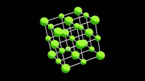 Crystal lattice molecule grid. 3d render footage animation clip - Powered by Shutterstock - Get 15% off with code: PIKWIZARD15