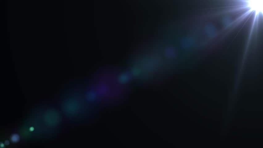 white light beams on black background. Bright optical lens flares effect. Spotlight rays abstract animation. Dynamic video footage. Atmospheric lighting